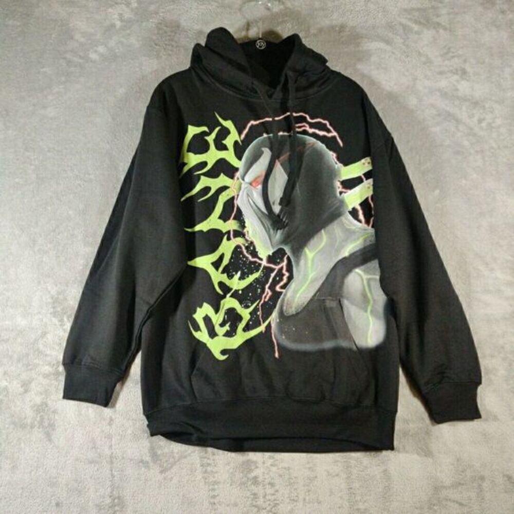 Batman Bane Sweatshirt Mens Medium Black‎ Hooded With Bane Graphics Comic